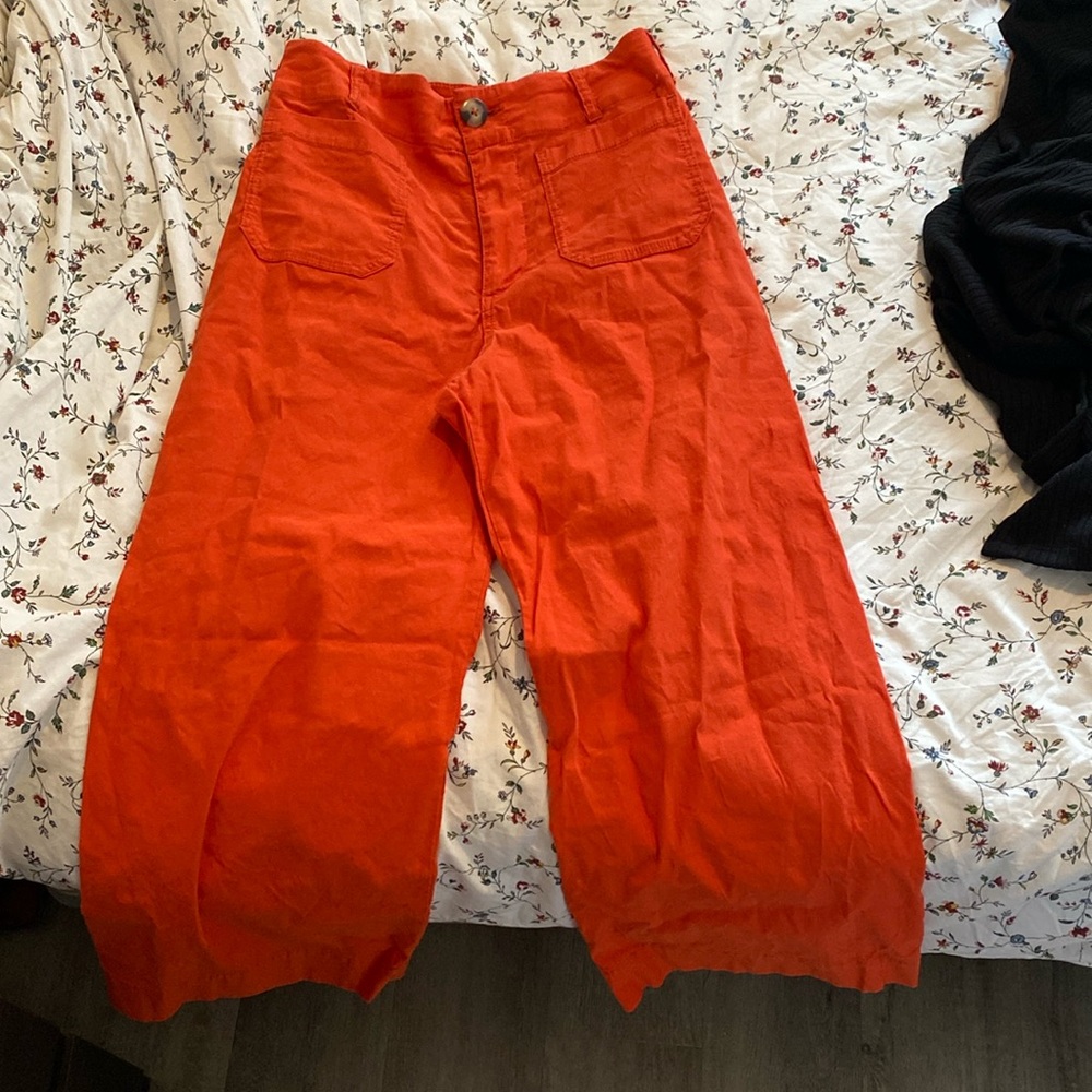 Maeve by Anthropologie wide leg cropped pant
